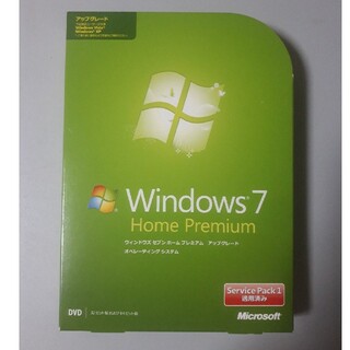マイクロソフト(Microsoft)のWindows7 home premiumアップグレード版(その他)