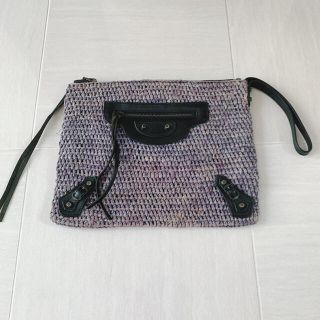 バレンシアガ(Balenciaga)の正規品バレンシアガBALENCIAGA バッククラッチバックカゴバックレザー中古(クラッチバッグ)