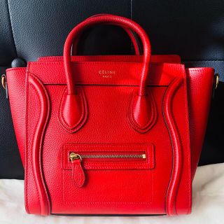 celine ラゲージナノ　レッド