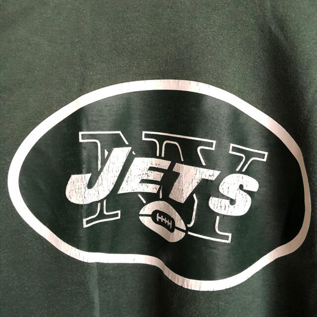 Reebok(リーボック)の90s reebok NFL JETS ロゴプリント　半袖　Tシャツ　L 古着 メンズのトップス(Tシャツ/カットソー(半袖/袖なし))の商品写真