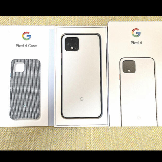 スマートフォン/携帯電話オマケ付き Google Pixel4 SIMフリー ホワイト 64GB