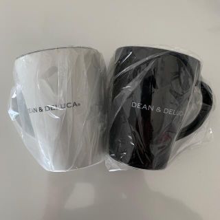 ディーンアンドデルーカ(DEAN & DELUCA)の【送料込】DEAN&DELUCA ラテマグS ホワイト&ブラックペア(グラス/カップ)