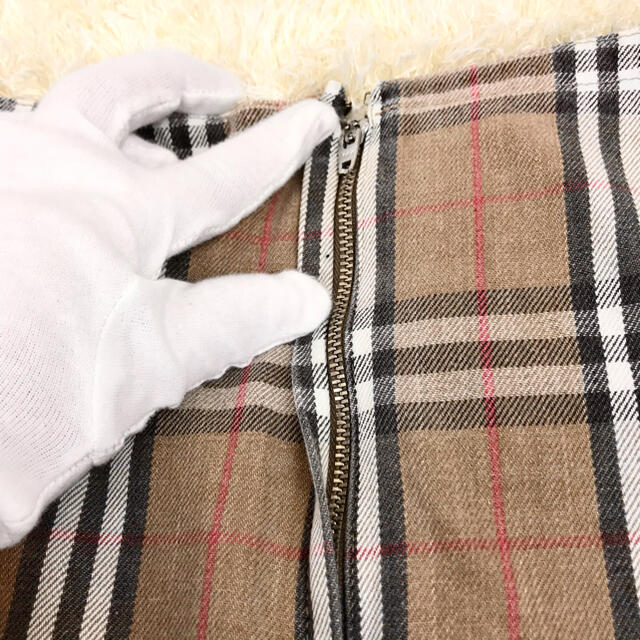 BURBERRY(バーバリー)の美品✨BURBERRY LONDON 膝丈スカート ノバチェック コットン M レディースのスカート(ひざ丈スカート)の商品写真