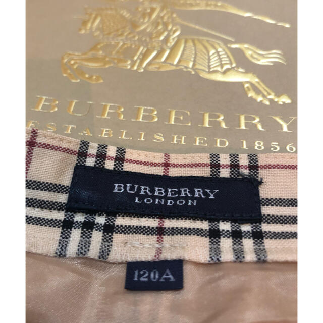 BURBERRY(バーバリー)の☆BURBERRY☆プリーツスカート☆120 キッズ/ベビー/マタニティのキッズ服女の子用(90cm~)(スカート)の商品写真