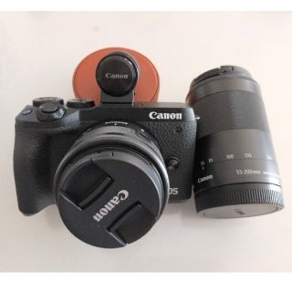 キヤノン(Canon)のCanon EOS M6 MARK II Wズームキット BK　EVF付(ミラーレス一眼)