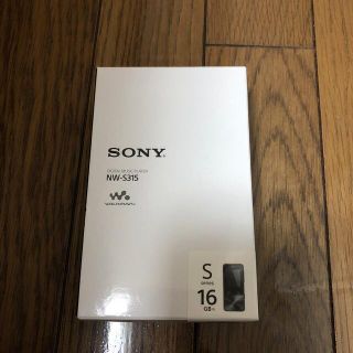 ソニー(SONY)のSONY  NW-S315 ブラック(ポータブルプレーヤー)