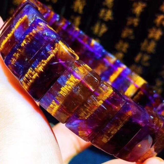 天然】カコクセナイト イン アメジスト バングル52.5mm