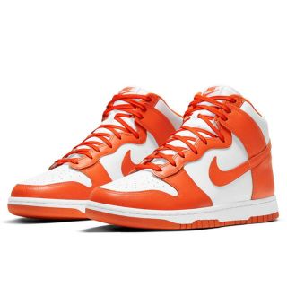 ナイキ(NIKE)のNike dunk HIGH オレンジ　27cm(スニーカー)