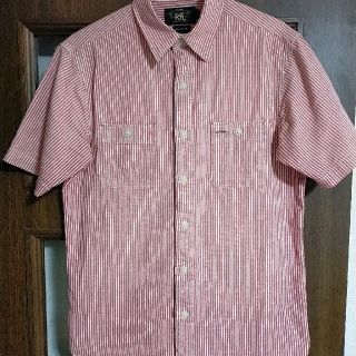 ダブルアールエル(RRL)の【半額以上値下げ】RRL　ヒッコリー加工シャツ　Ｓ(シャツ)