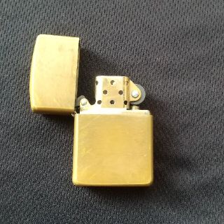 ジッポー(ZIPPO)の中古 ジッポ ライター Zippo ブラス 真鍮 無地 柄無し(タバコグッズ)