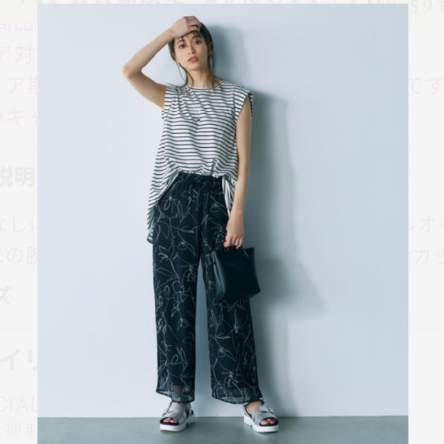 大草直子さん着用✨♥️PLST♥️シルケットテンジクバックスリットプルオーバー