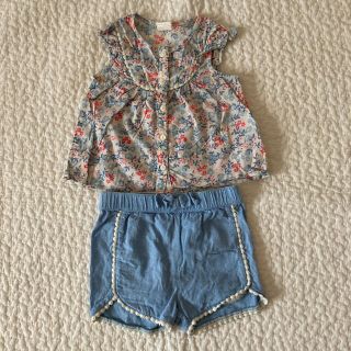 エイチアンドエム(H&M)の上下セット 68cm  H&M(シャツ/カットソー)