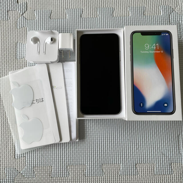 iPhonex 本体　64GB シルバー美品