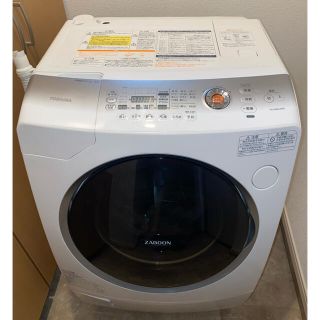 トウシバ(東芝)のドラム式洗濯乾燥機　TOSHIBA ZABOON TW-Q900L (WS)(洗濯機)