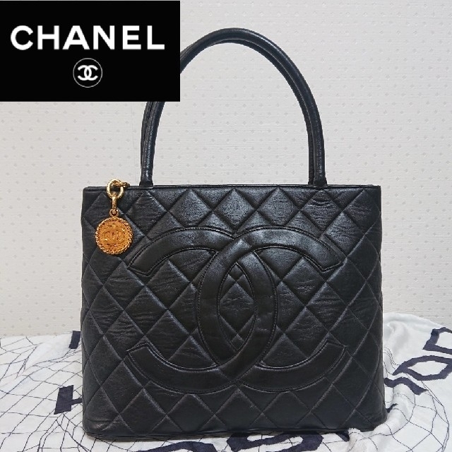 CHANEL - □美品□CHANEL シャネル 復刻トート ラムスキンの通販 a&
