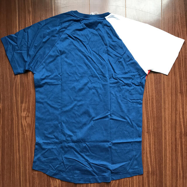 Reebok(リーボック)のReebok リーボック 半袖Tシャツ S ブルー 白 切り替え メンズのトップス(Tシャツ/カットソー(半袖/袖なし))の商品写真