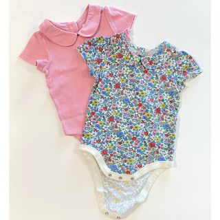 ベビーギャップ(babyGAP)のbabyGAP ピンク、花柄カットソー2枚セット(Tシャツ/カットソー)