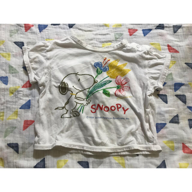 familiar(ファミリア)の◆ファミリア◆スヌーピーTシャツ キッズ/ベビー/マタニティのキッズ服女の子用(90cm~)(Tシャツ/カットソー)の商品写真