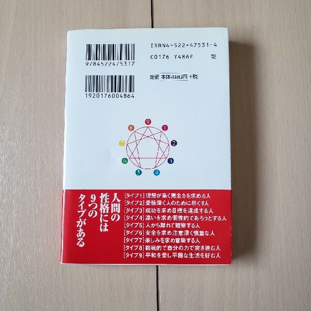 古本　『エニアグラム』9つの性格判断 エンタメ/ホビーの本(文学/小説)の商品写真