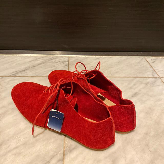 ABAHOUSE(アバハウス)の新品未使用品　ABAHOUSE 赤の革靴 メンズの靴/シューズ(ドレス/ビジネス)の商品写真