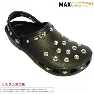 クロックス(crocs)のクロックス crocs ネオパンク カスタム クラシック 黒 22～29cm(サンダル)