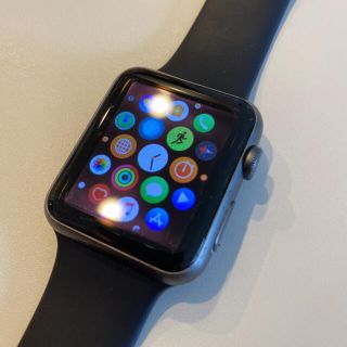 アップル(Apple)のApple Watch 42mm スペースグレイ 美品(その他)