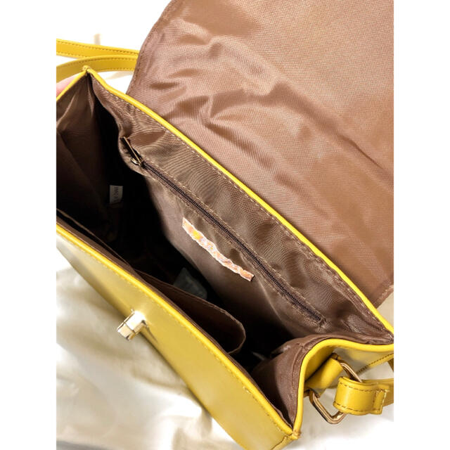 F i.n.t(フィント)のカラーブロックポシェット　fint  マスタード レディースのバッグ(ショルダーバッグ)の商品写真