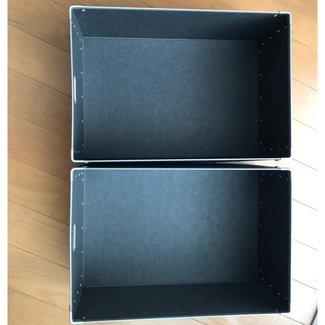 MUJI (無印良品)(ムジルシリョウヒン)の（kaetoro様専用）無印良品　硬質パルプボックス　4個セット インテリア/住まい/日用品の収納家具(ケース/ボックス)の商品写真