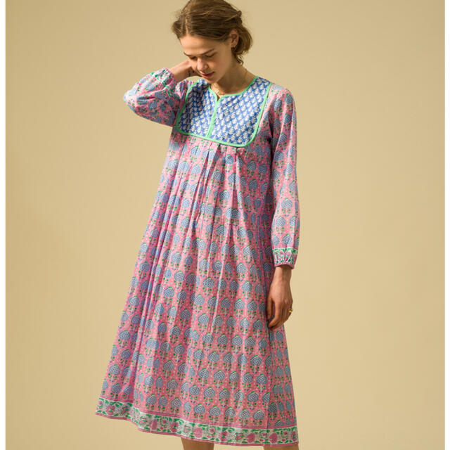 SZ Blockprints Kity pineapple dress S 新品レディース