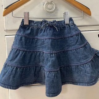 ギャップキッズ(GAP Kids)のGAP ギャップ　ベビー　デニムスカート　90サイズ　ティアード(スカート)