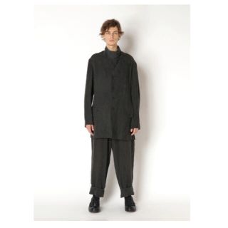 ヨウジヤマモト(Yohji Yamamoto)のLINEN INK DARK セットアップ(テーラードジャケット)