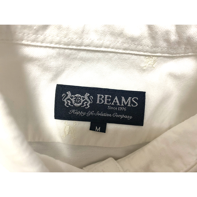 BEAMS(ビームス)のBEAMS　 半袖/シャツ/白/ドクロ刺繍入り メンズのトップス(Tシャツ/カットソー(半袖/袖なし))の商品写真