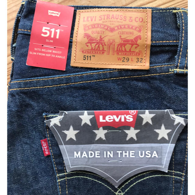 Levi's MADE IN USA 511 ホワイトオーク 赤耳 W29 - デニム/ジーンズ