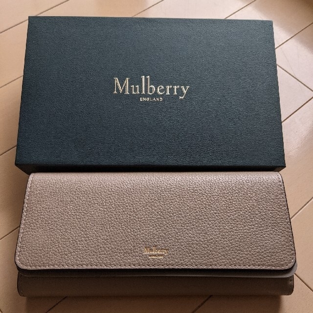 Mulberry(マルベリー)の最終値下げ　マルベリー　長財布　ソリッドグレー レディースのファッション小物(財布)の商品写真