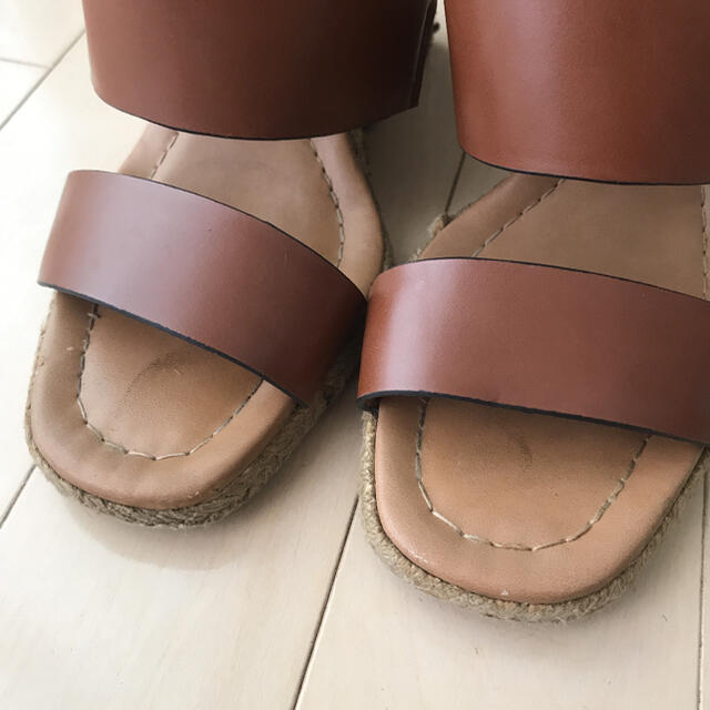 ZARA(ザラ)のZARA ザラ　サンダル　ブラウン　 レディースの靴/シューズ(サンダル)の商品写真