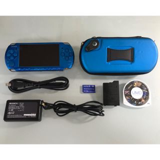 プレイステーションポータブル(PlayStation Portable)のPSP-3000  バイブラントブルー(携帯用ゲーム機本体)