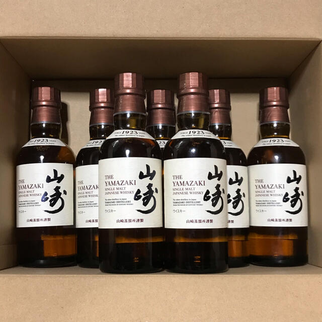 サントリー(サントリー)のサントリー シングルモルト ウイスキー 山崎 ミニボトル 180ml 食品/飲料/酒の酒(ウイスキー)の商品写真