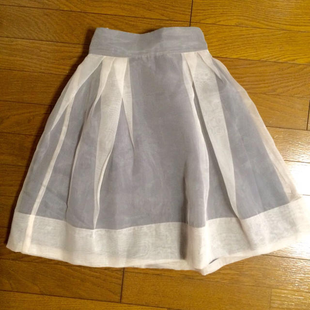 FRAY I.D(フレイアイディー)のFRAYI.D バックリボンオーガンジースカート レディースのスカート(ひざ丈スカート)の商品写真