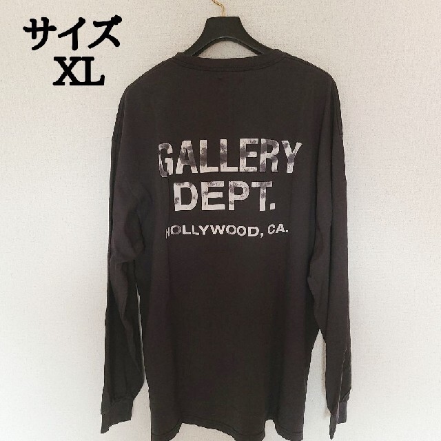 正規品　GALLERY DEPT XL ロンT  プリント ギャラリーデプト Tシャツ/カットソー(七分/長袖) 【驚きの価格が実現！】
