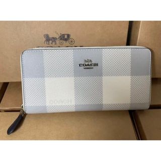 コーチ(COACH)のCOACH コーチ 長財布　バッファロープラッドチェックプリント　新作人気！(財布)