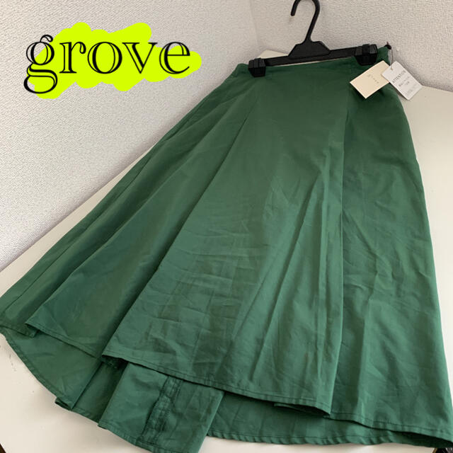 grove(グローブ)の新品　groveスカート　M レディースのスカート(ひざ丈スカート)の商品写真