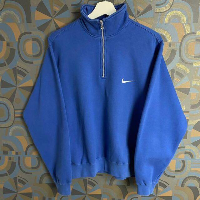入手困難‼︎】NIKE☆XL ロゴ刺繍 ハーフジップ スウェット A263 素敵な