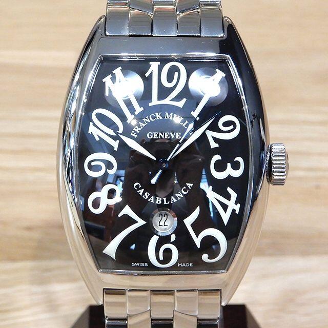 ブラックケース良品 フランクミュラー 研磨済み カサブランカデイト メンズ 腕時計 SS