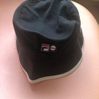 フィラ(FILA)のFILAブラック帽子フリーサイズ(ハット)