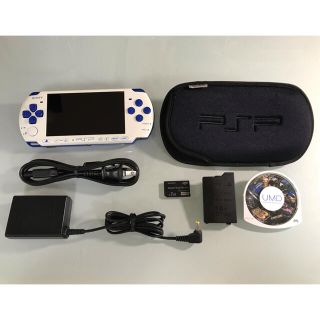 プレイステーションポータブル(PlayStation Portable)のPSP-3000  バリューパック　ホワイト/ブルー(携帯用ゲーム機本体)