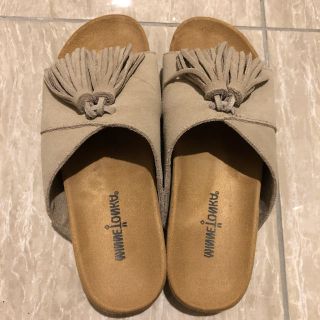 ミネトンカ(Minnetonka)のミネトンカサンダル23.5cm ベージュ(サンダル)