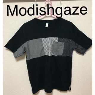 Modishgaze(モディッシュガゼ) ブラック　Tシャツ(Tシャツ/カットソー(半袖/袖なし))