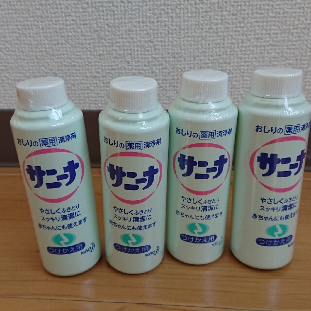 花王(カオウ)のサニーナ 90ml 詰替用 4本(旧パッケージ) インテリア/住まい/日用品の日用品/生活雑貨/旅行(日用品/生活雑貨)の商品写真