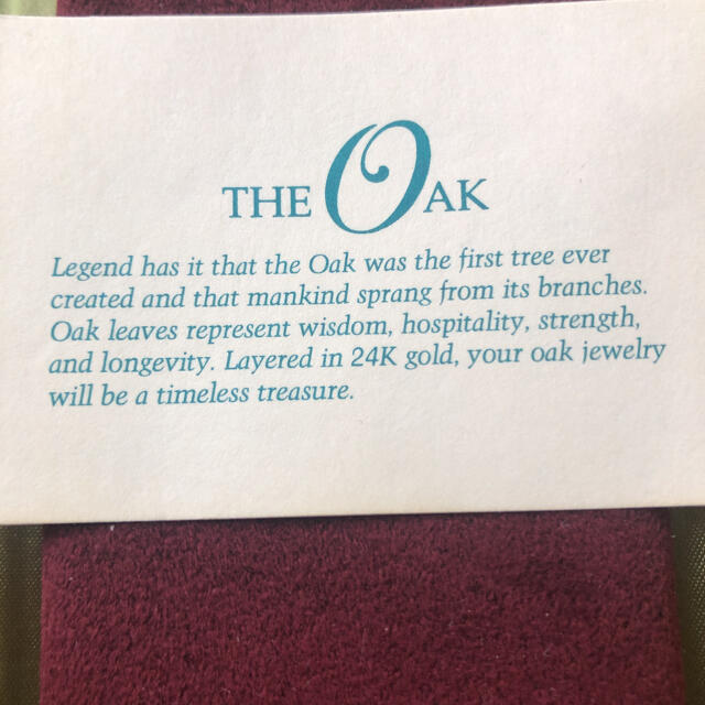 OAK ネックレス　 レディースのアクセサリー(ネックレス)の商品写真