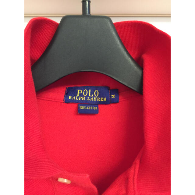 POLO RALPH LAUREN(ポロラルフローレン)の美品送料込ポロラルフローレンメンズMサイズレッド、ゴールドビックポニーAK-69 メンズのトップス(ポロシャツ)の商品写真
